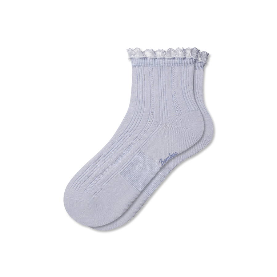 Women's Ruffle Lace Quarter Socks - Easy Choice