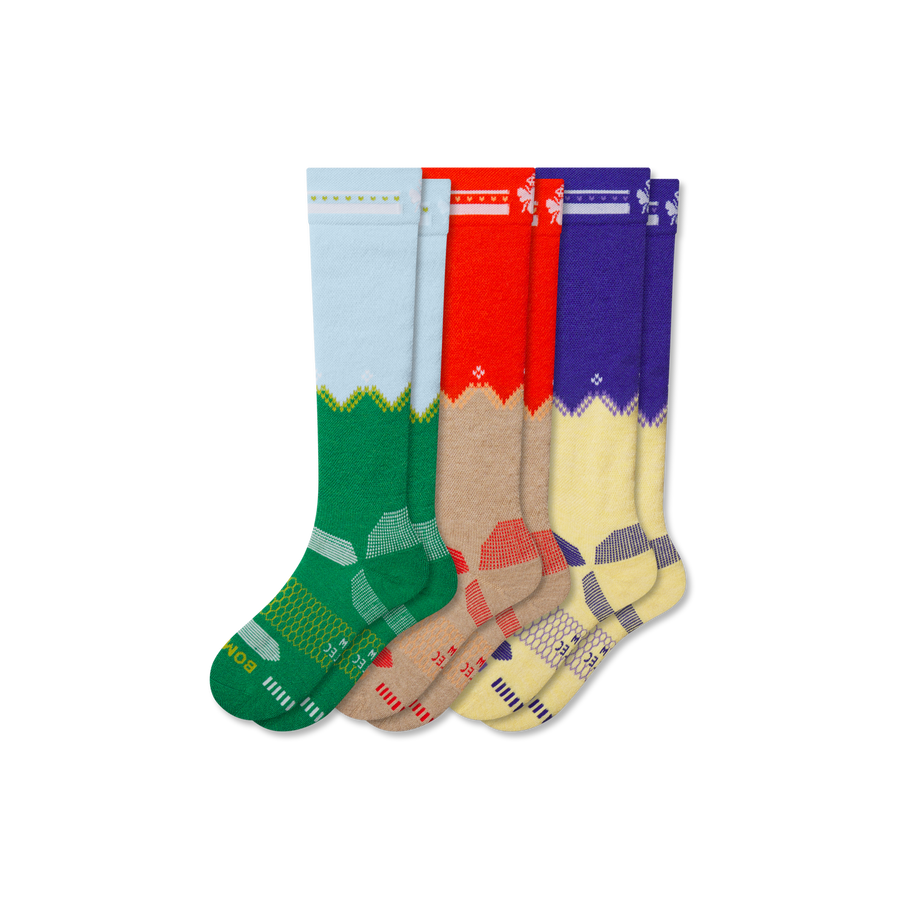 Youth Full-Cushion Merino Wool Blend Ski & Sock 3-Pack - Everyday Pair