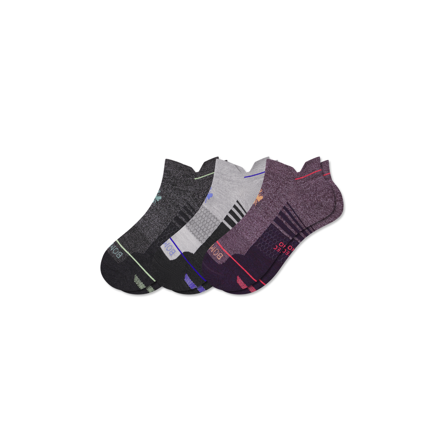 Women's Merino Wool Blend Run Ankle Sock 3-Pack - Classic Ready
