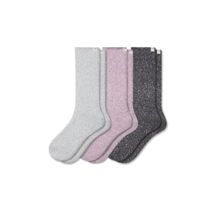 Women's Fuzzy Sock 3-Pack - Everyday Pair