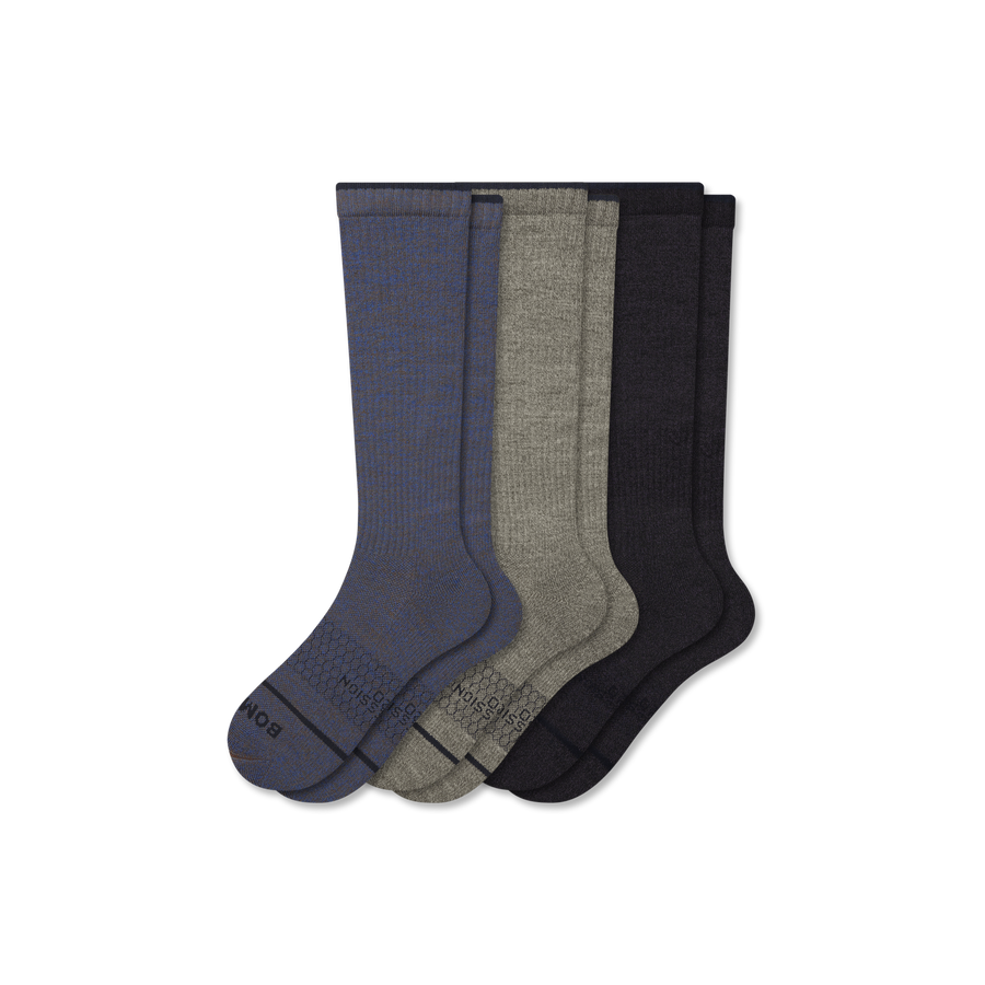 Women's Merino Wool Blend Knee High Sock 3-Pack (15-20mmHg) - Fresh Choice