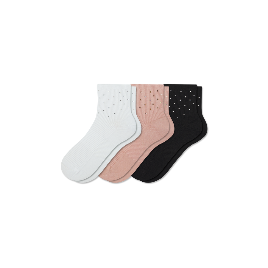 Women’s Rib Quarter Sock 3-Pack - Soft Step