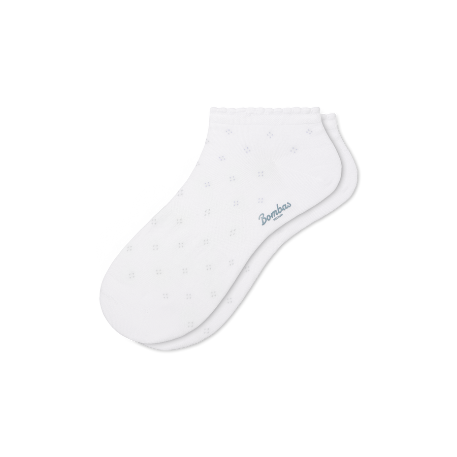 Women’s Scallop Lightweight Ankle Socks - Easy Choice