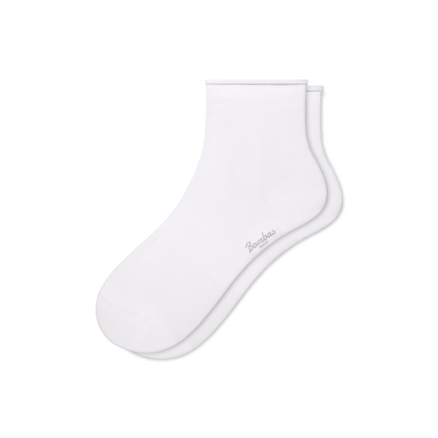 Women’s Roll Top Quarter Socks - Clean Finish