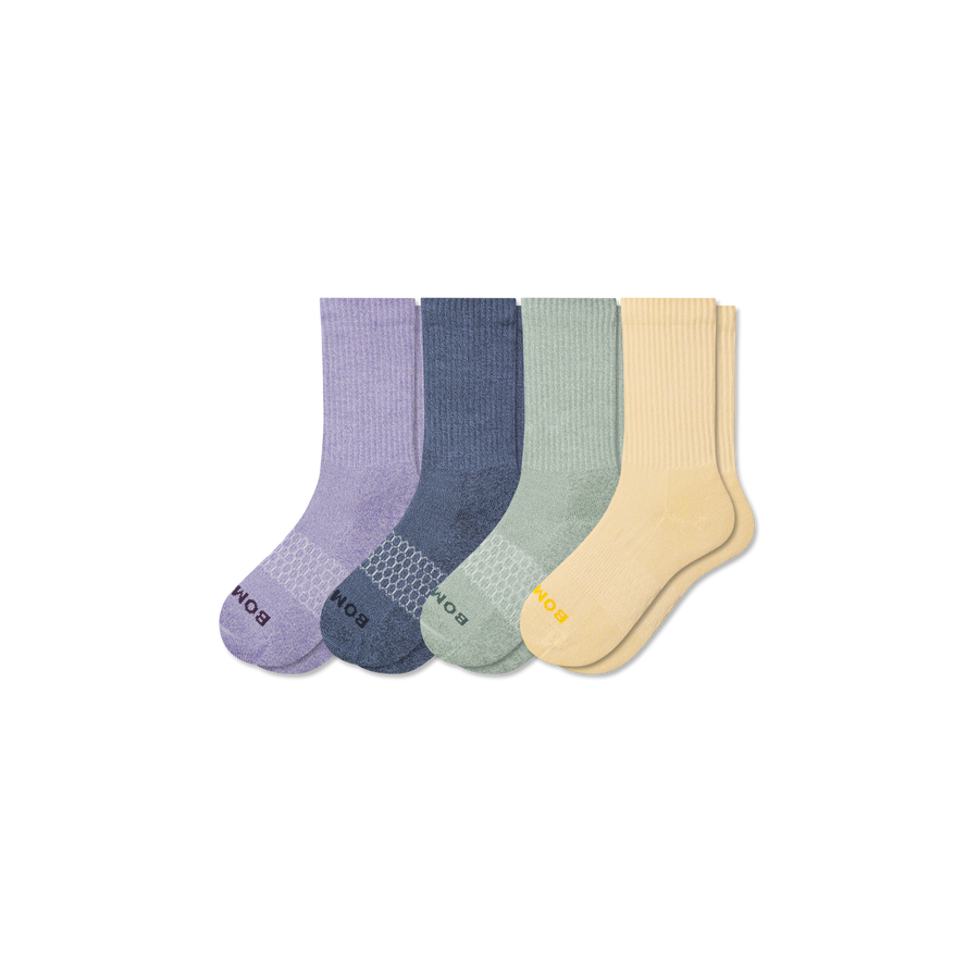 Youth Marl Calf Sock 4-Pack - Ready Pick