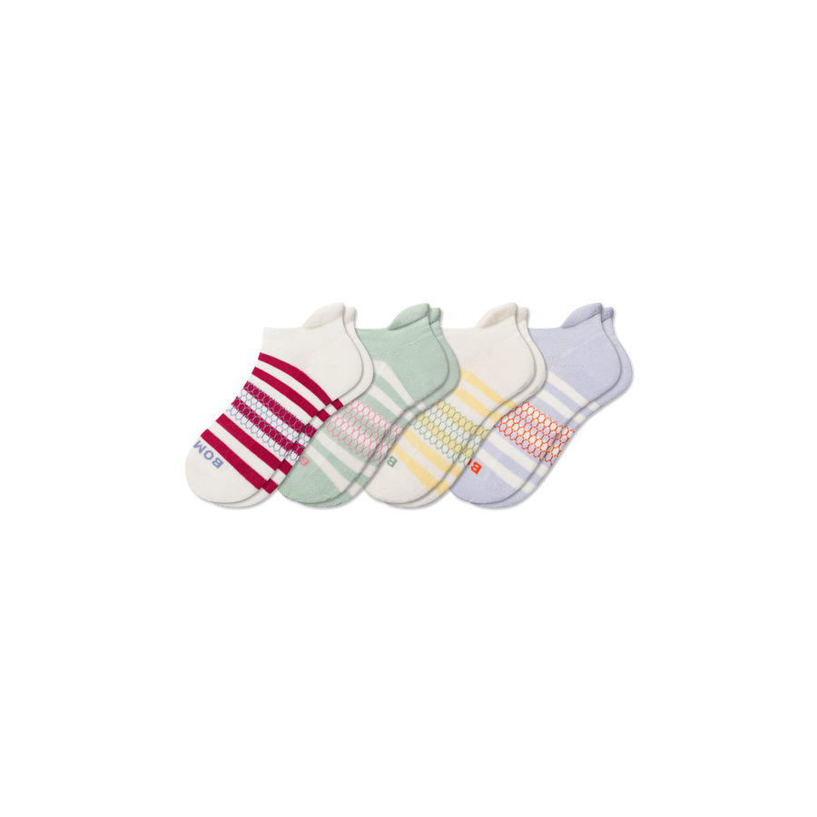 Youth Stripes Ankle Sock 4-Pack - Easy Pair