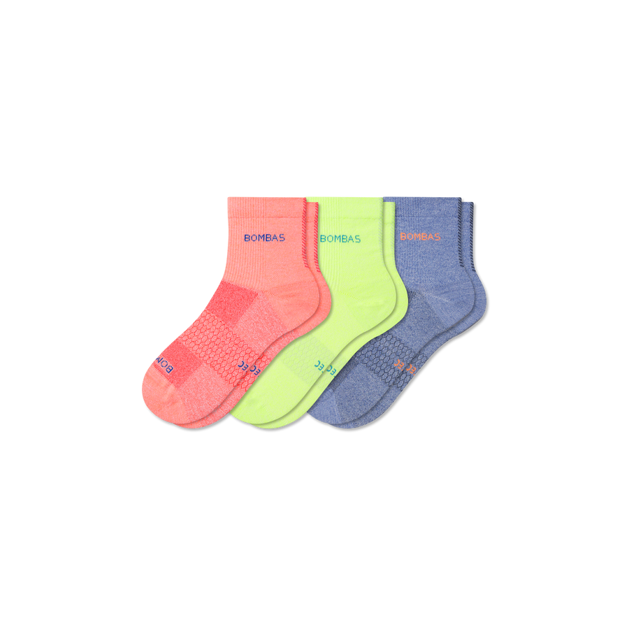 Women's Sport Quarter Sock 3-Pack - All Day Fit