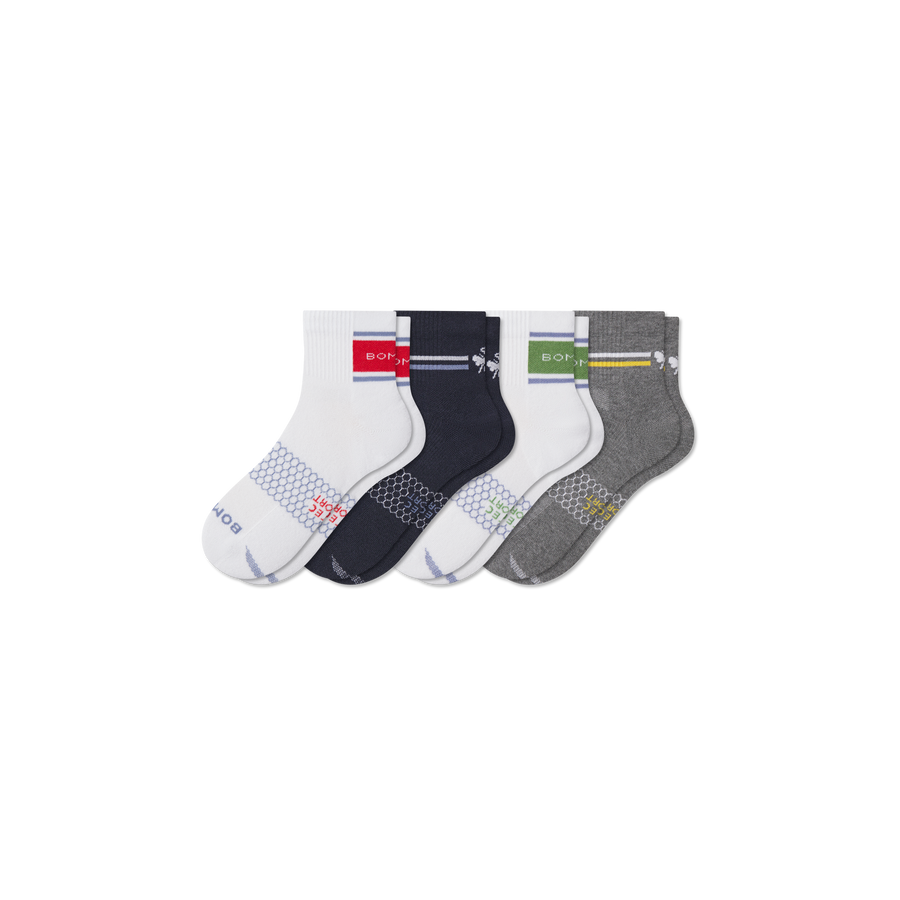 Men's All Sport Quarter Sock 4-Pack - All Day Fit