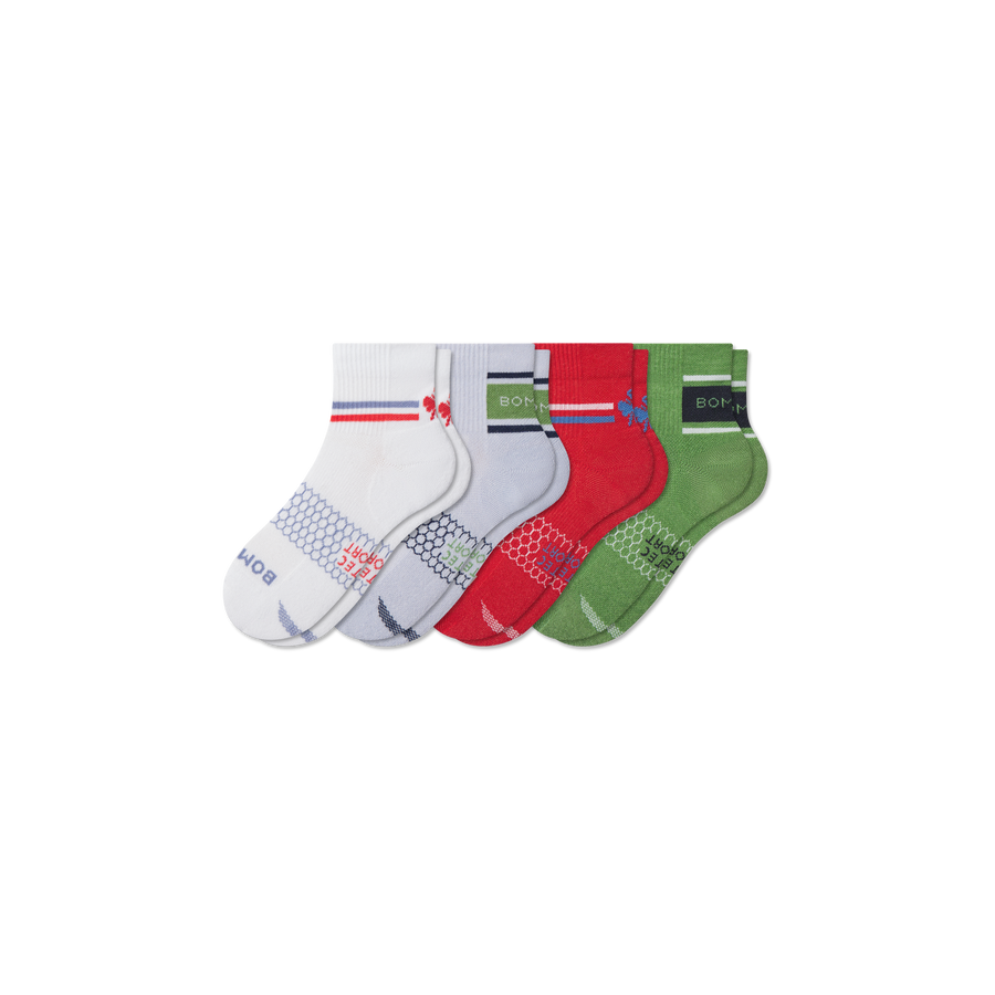 Youth All Sport Quarter Sock 4-Pack - Light Cushion