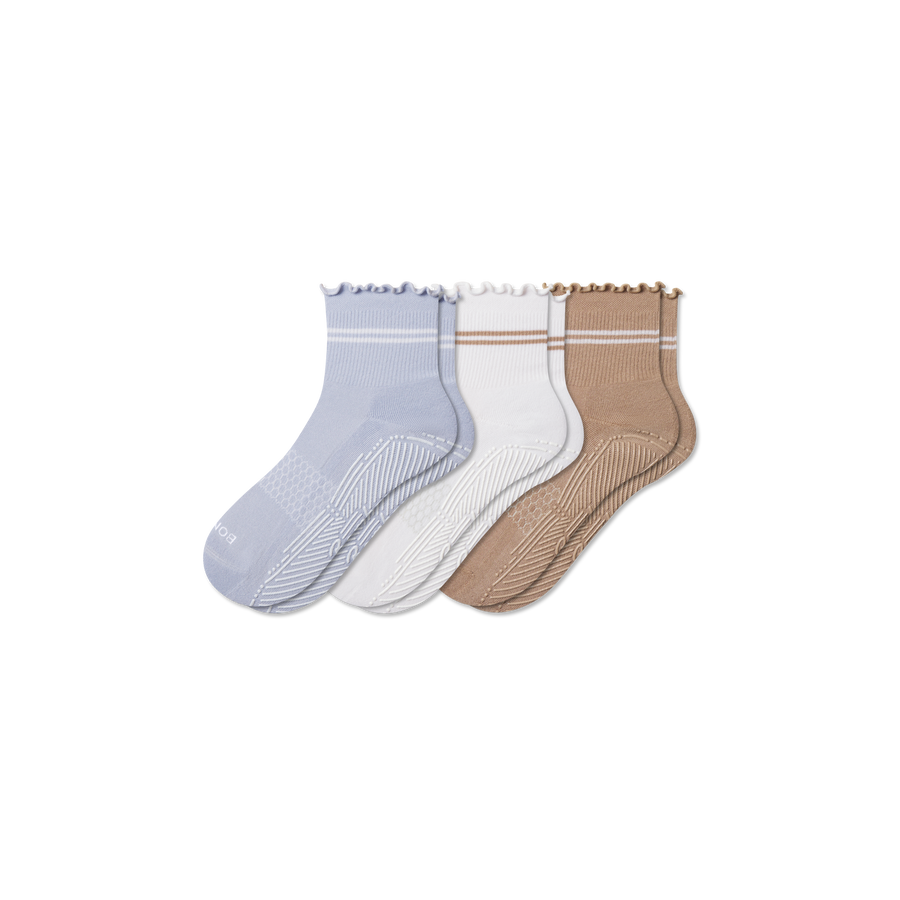Women's Studio Gripper Quarter Sock 3-Pack - Easy Choice