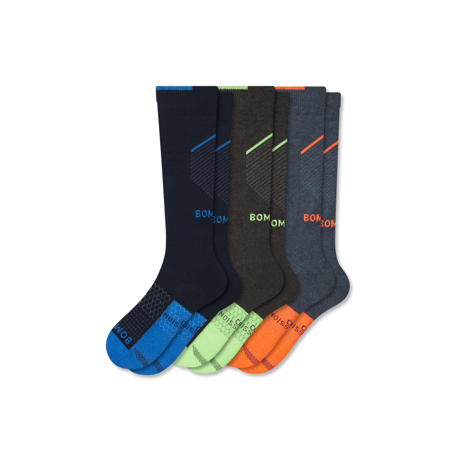 Men's Knee High Sock 3-Pack (20-30mmHg) - Daily Cushion