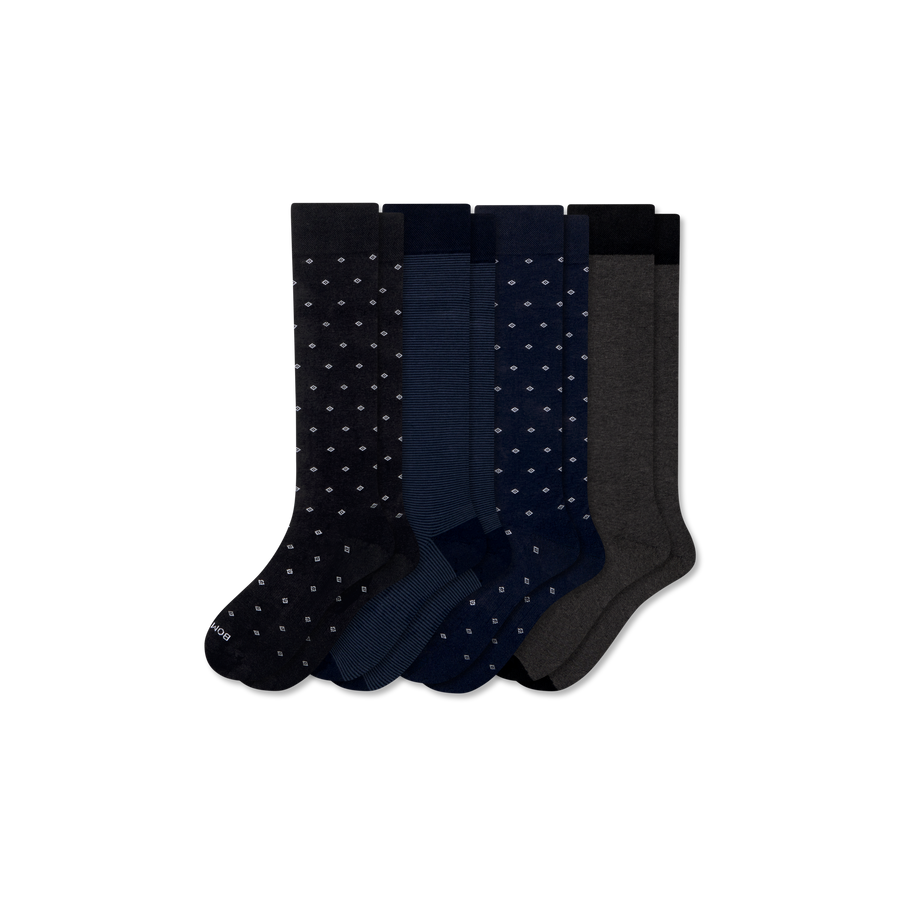 Men's Dress Over the Calf Sock 4-Pack - Essential Ready