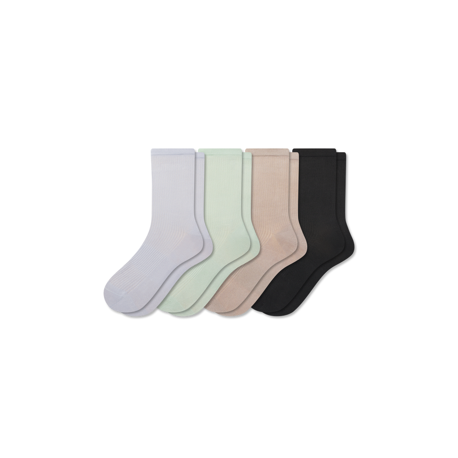 Women's Rib Half Calf Sock 4-Pack - Ready Pair