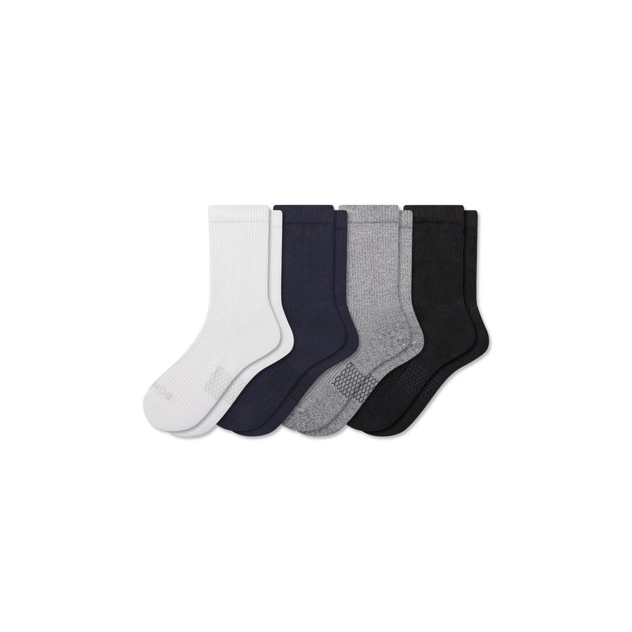 Men's Modern Rib Half Calf Sock 4-Pack - Daily Cushion