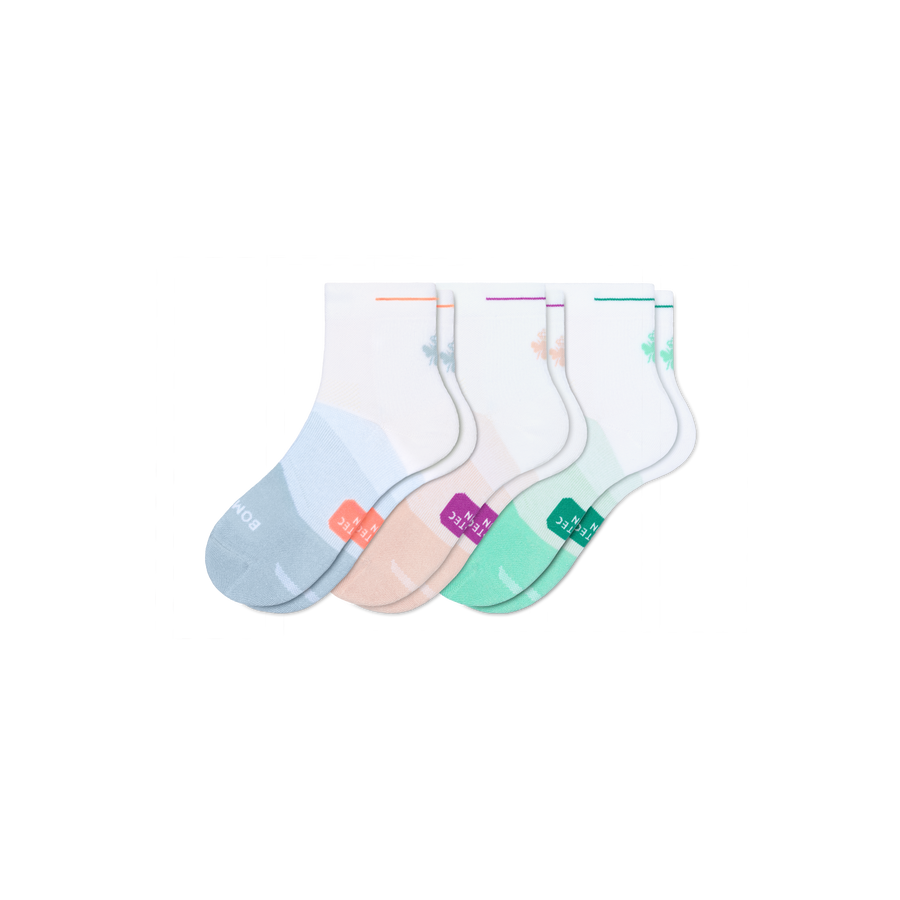 Women's Run Quarter Sock 3-Pack - Simple Style