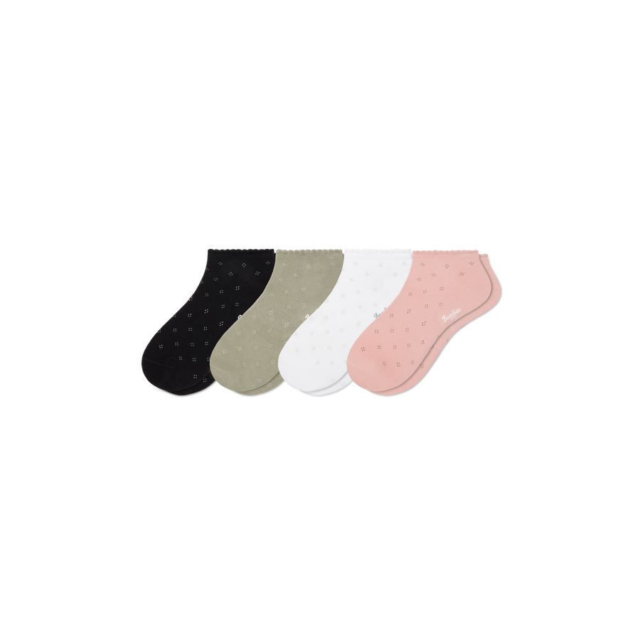 Women’s Scallop Ankle Sock 4-Pack - Daily Pick