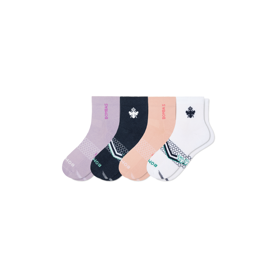 Women's All Sport Quarter Sock 4-Pack - All Day Fit