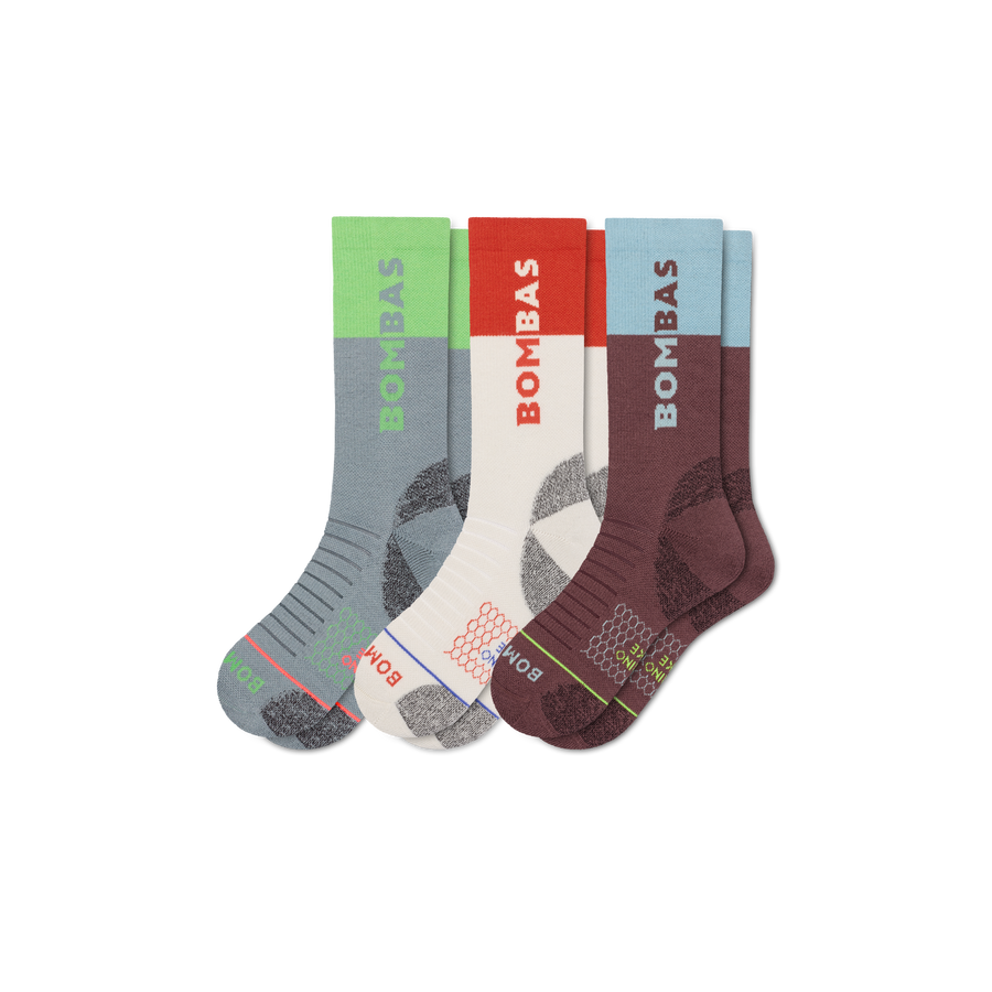 Women's Merino Wool Blend Hiking Calf Sock 3-Pack - Clean Finish