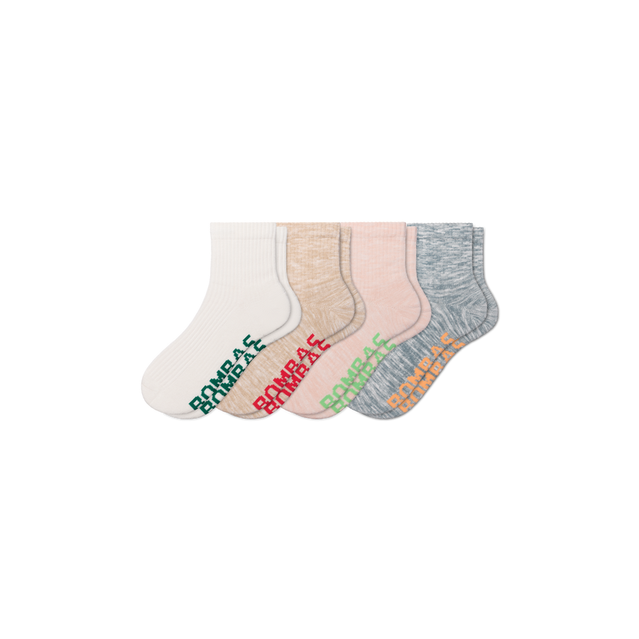 Women's Summer Ragg Quarter Sock 4-Pack - Clean Finish