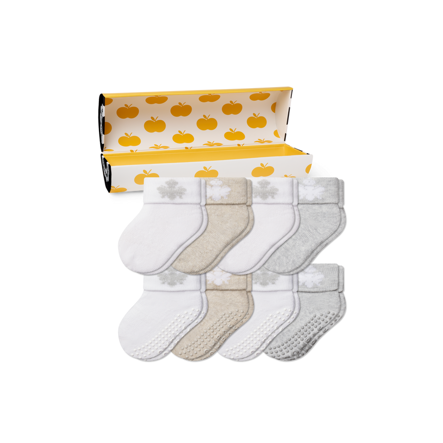 Baby's First Year Sock 8-Pack Gift Box - All Day Fit
