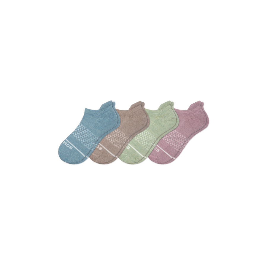 Women's Merino Wool Blend Ankle Sock 4-Pack - Everyday Pair