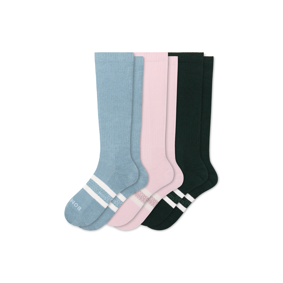 Women's Knee High Sock 3-Pack (15-20mmHg) - Easy Pair