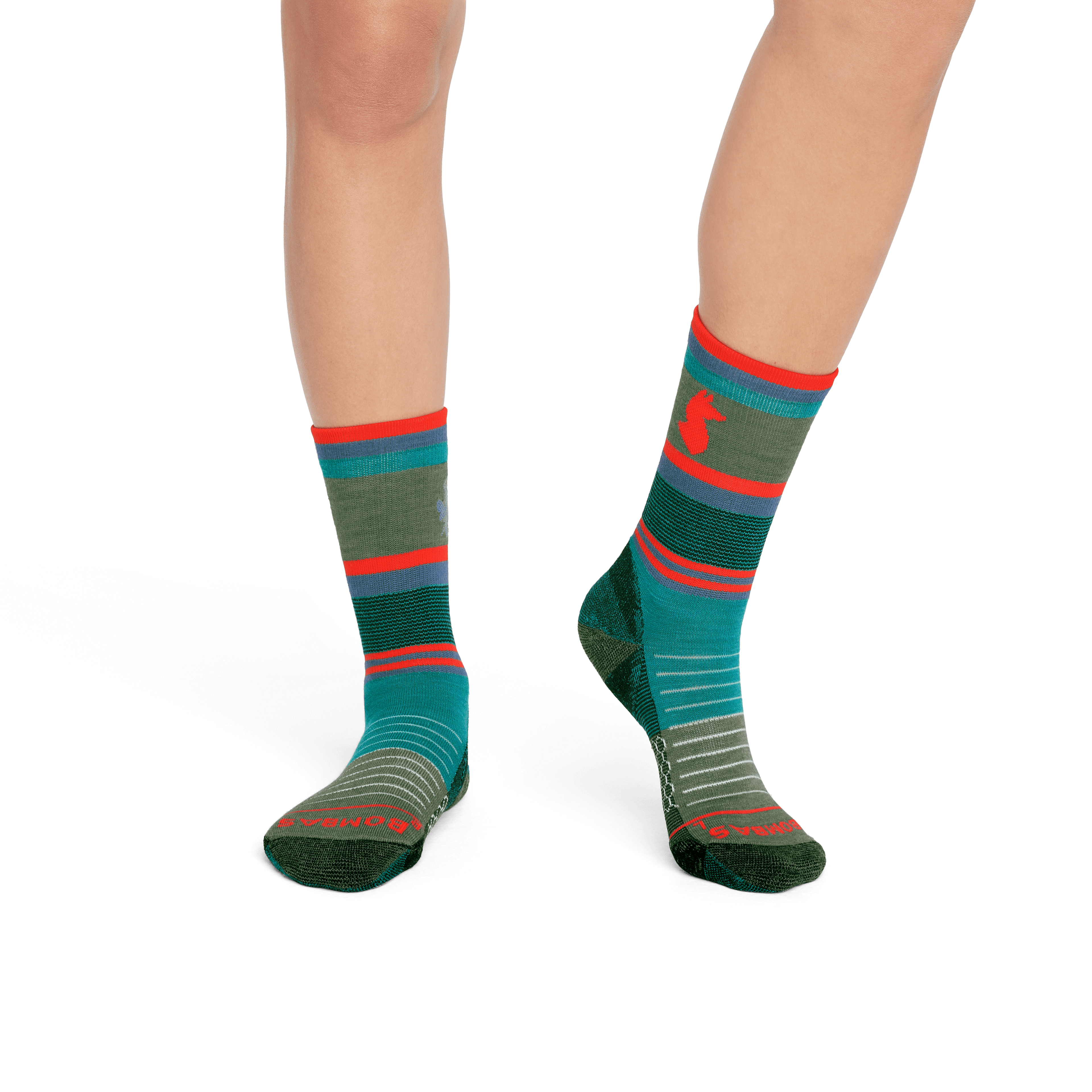 Cotopaxi x Bombas Merino Wool Hiking Calf Socks - Multi (Green) WO1 [4405]