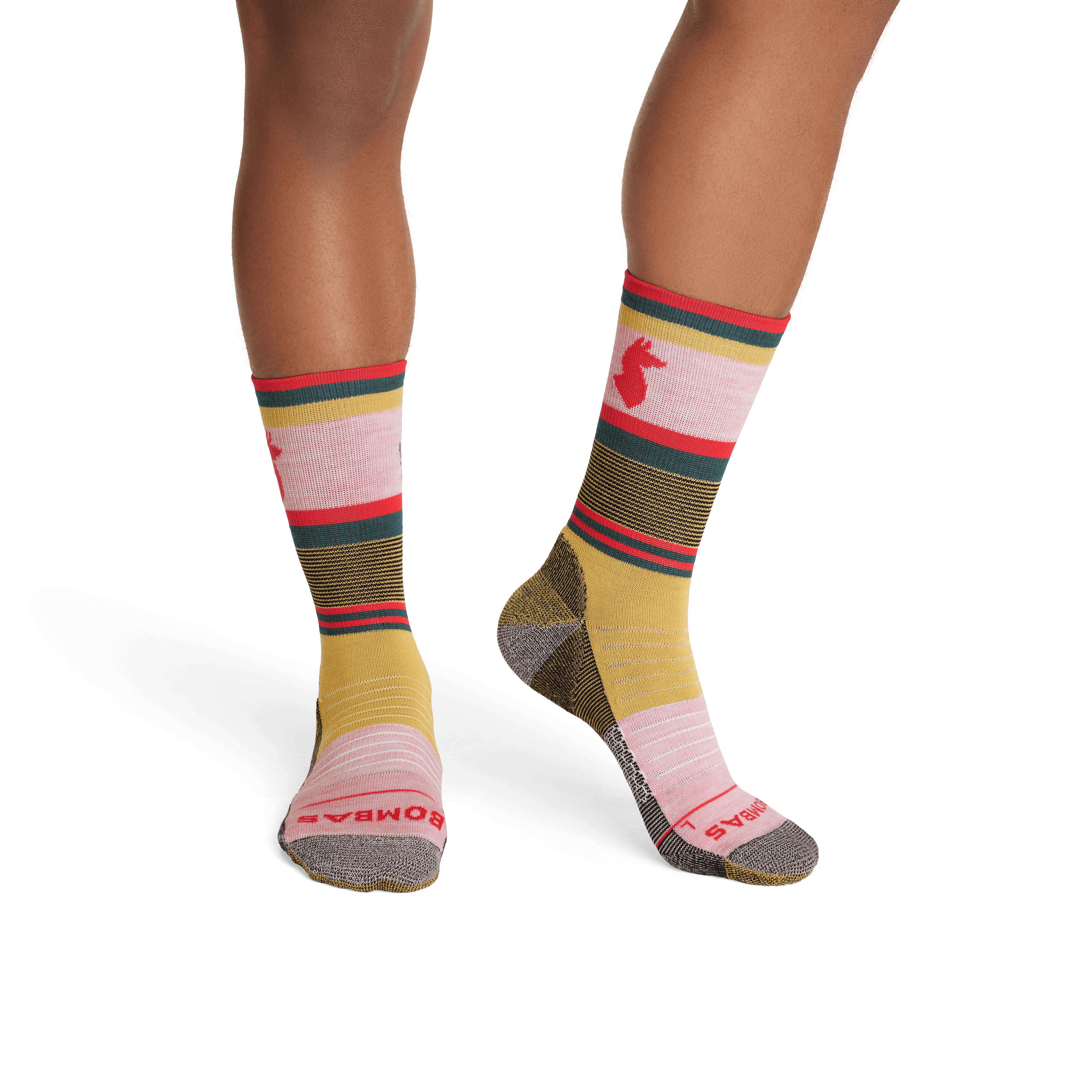 Cotopaxi x Bombas Merino Wool Hiking Calf Socks - Multi (Pink) MO1 [4405]