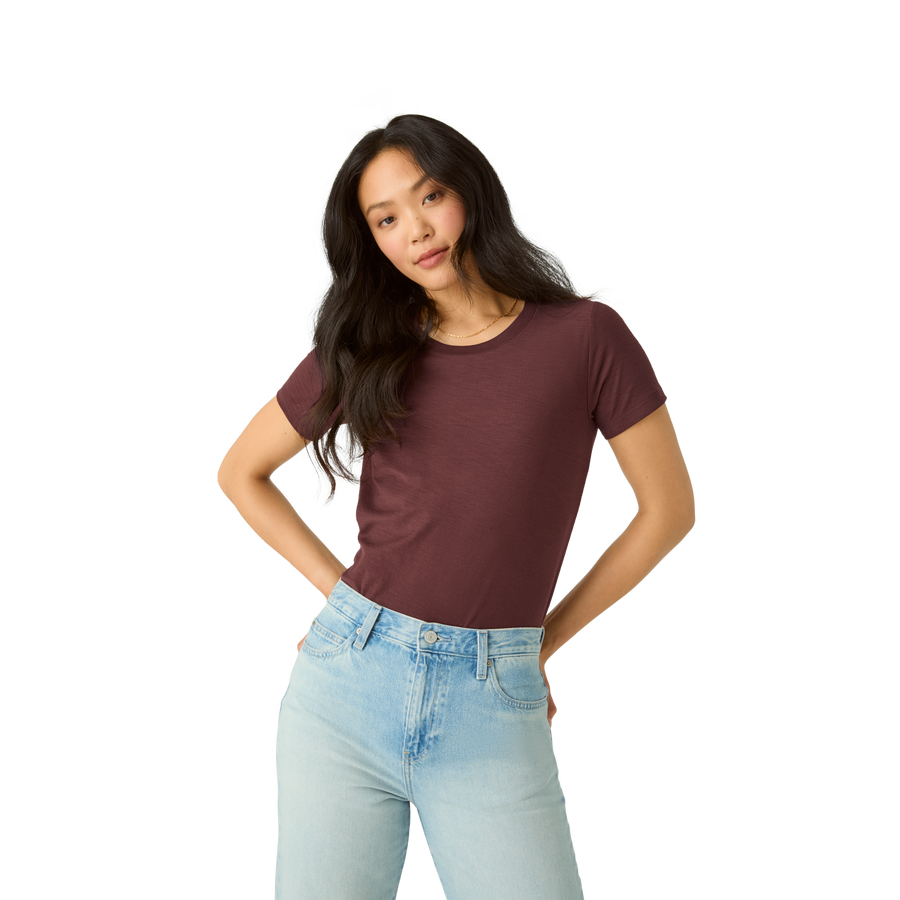 Women's Air Slub Crew Neck T-Shirt - Light Support