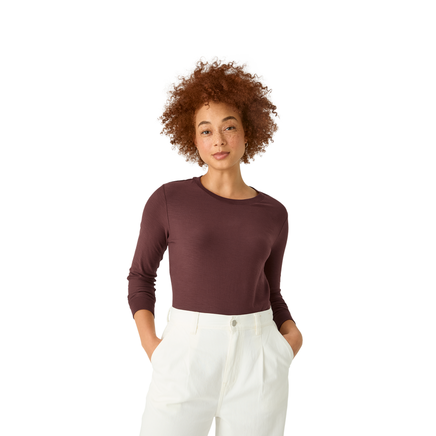 Women's Air Slub Long Sleeve T-Shirt - Soft Support