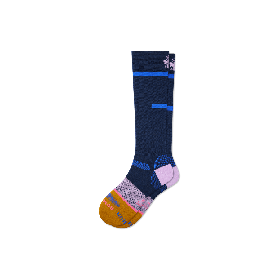 Men's Zero-Cushion Merino Wool Blend Ski & Snowboard Socks - Daily Step