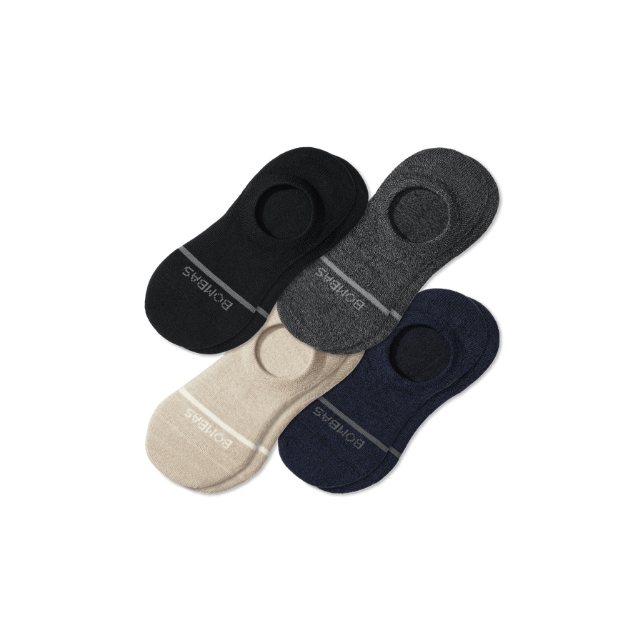 Men's Merino Wool Blend No Show Sock 4-Pack - Ready Pair