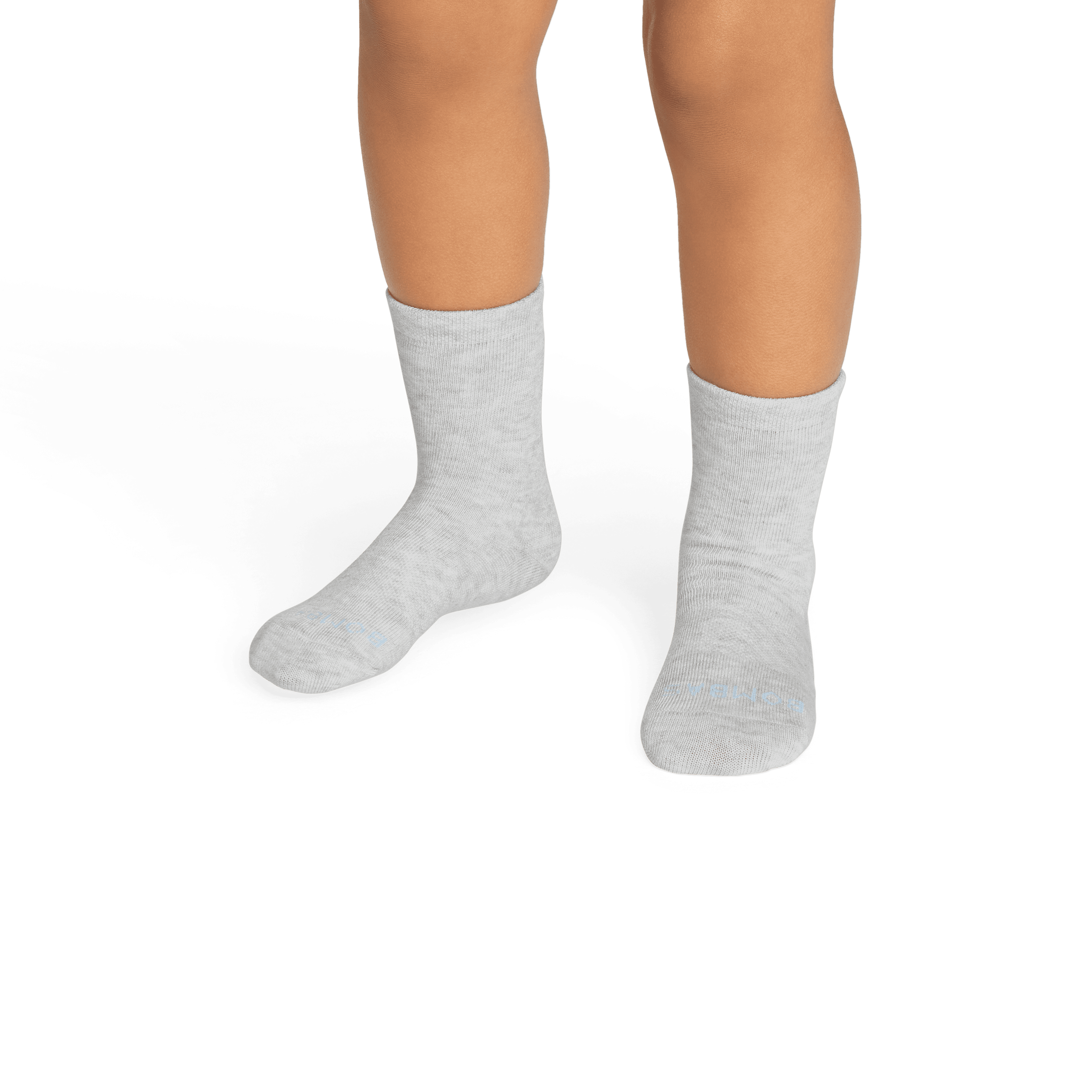 Junior Lightweight Calf Socks - Light Grey Heather - JO1 [7847]