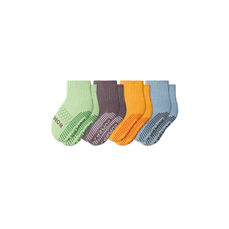 Toddler Gripper Calf Socks 4-Pack - Easy Choice