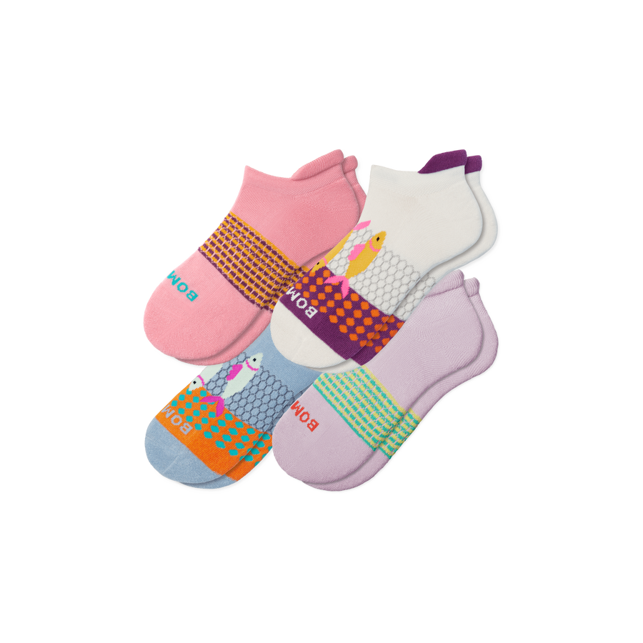 Women's Aquatic Ankle Sock 4-Pack - Premium Pick