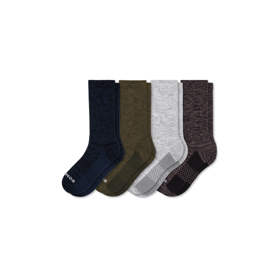 Men’s Two Tone Calf Sock 4-Pack - Soft Step