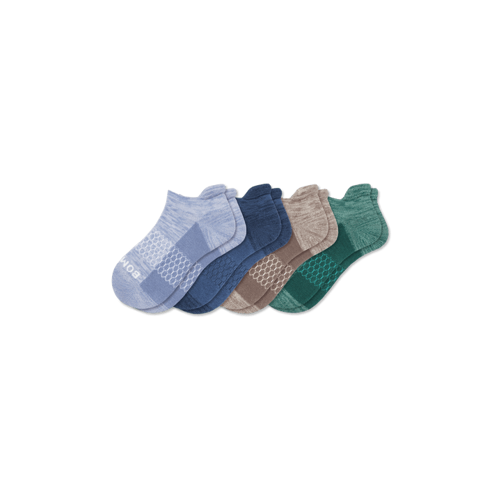 Youth Two Tone Ankle Sock 4-Pack - Fjord Algae Mix L [8211]