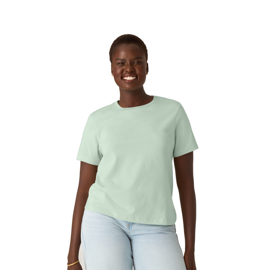 Women's Pima Cotton Crew Neck T-Shirt - Ready Pick