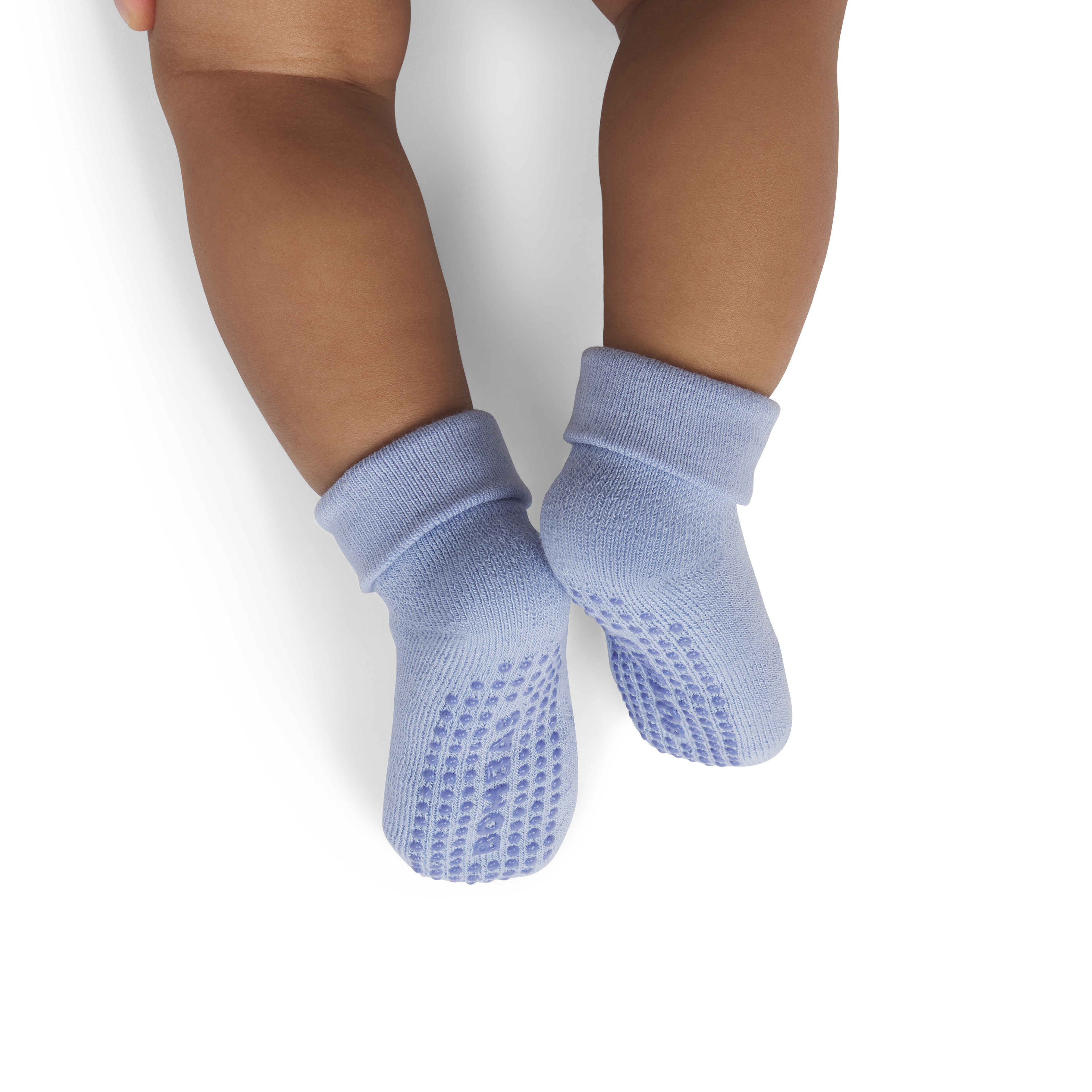 Solids Gripper Socks (6-12 Months) - Dawn Blue BO1 [8622]