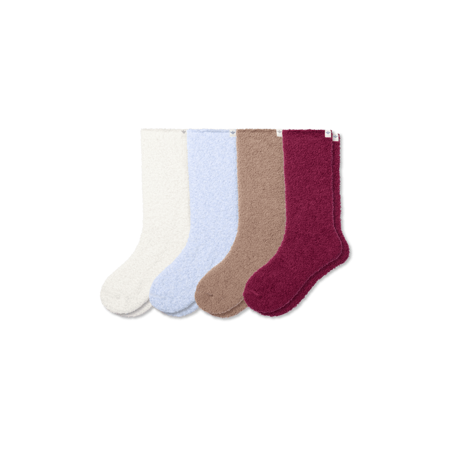 Women's Fuzzy Sock 4-Pack - Clean Finish