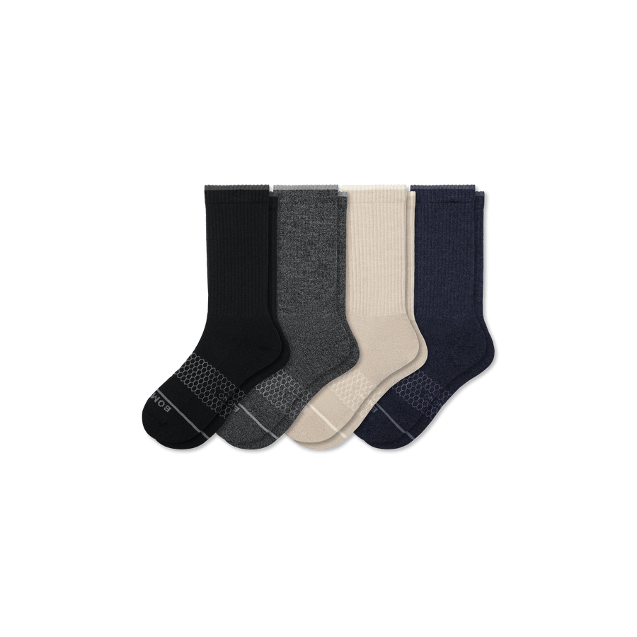 Women's Merino Wool Blend Calf Sock 4-Pack - Daily Step