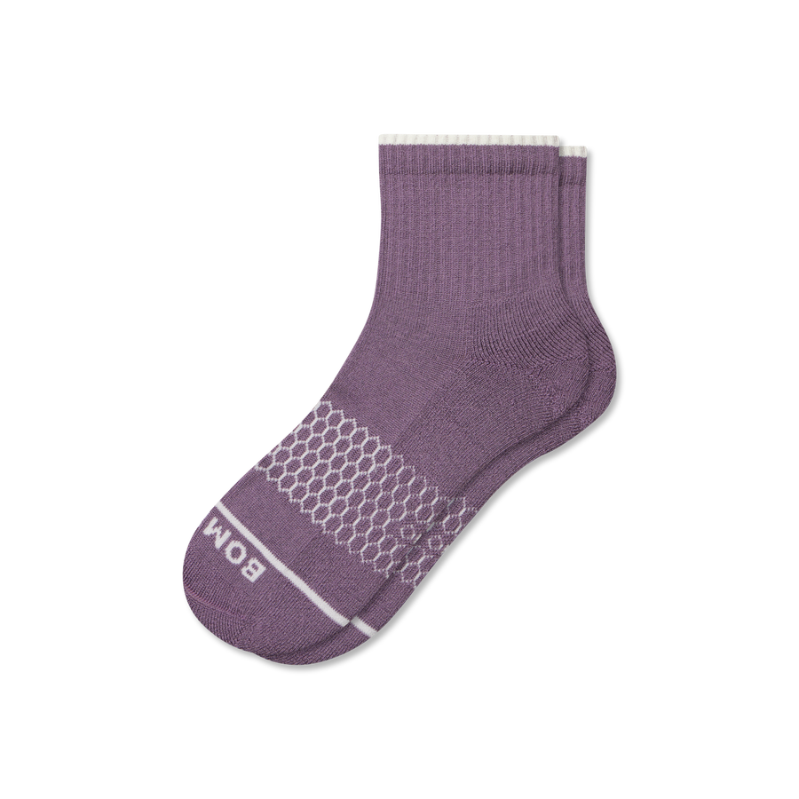 Women's Merino Wool Blend Quarter Socks - Simple Style