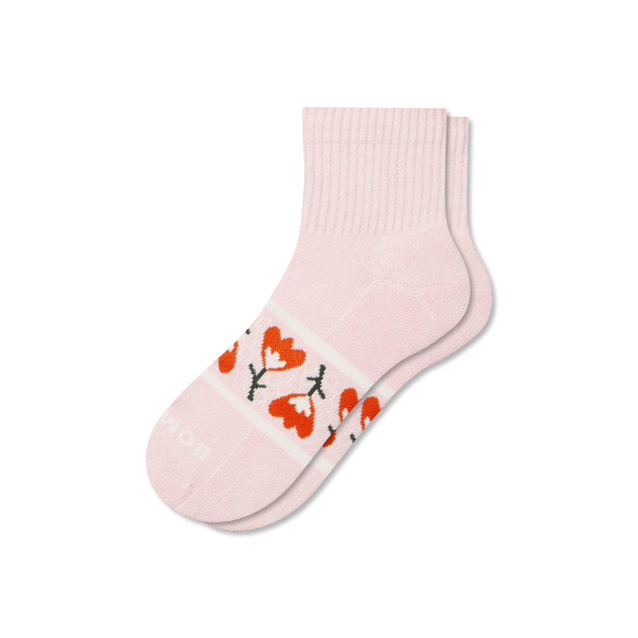 Women's Garden Party Quarter Socks - Modern Touch