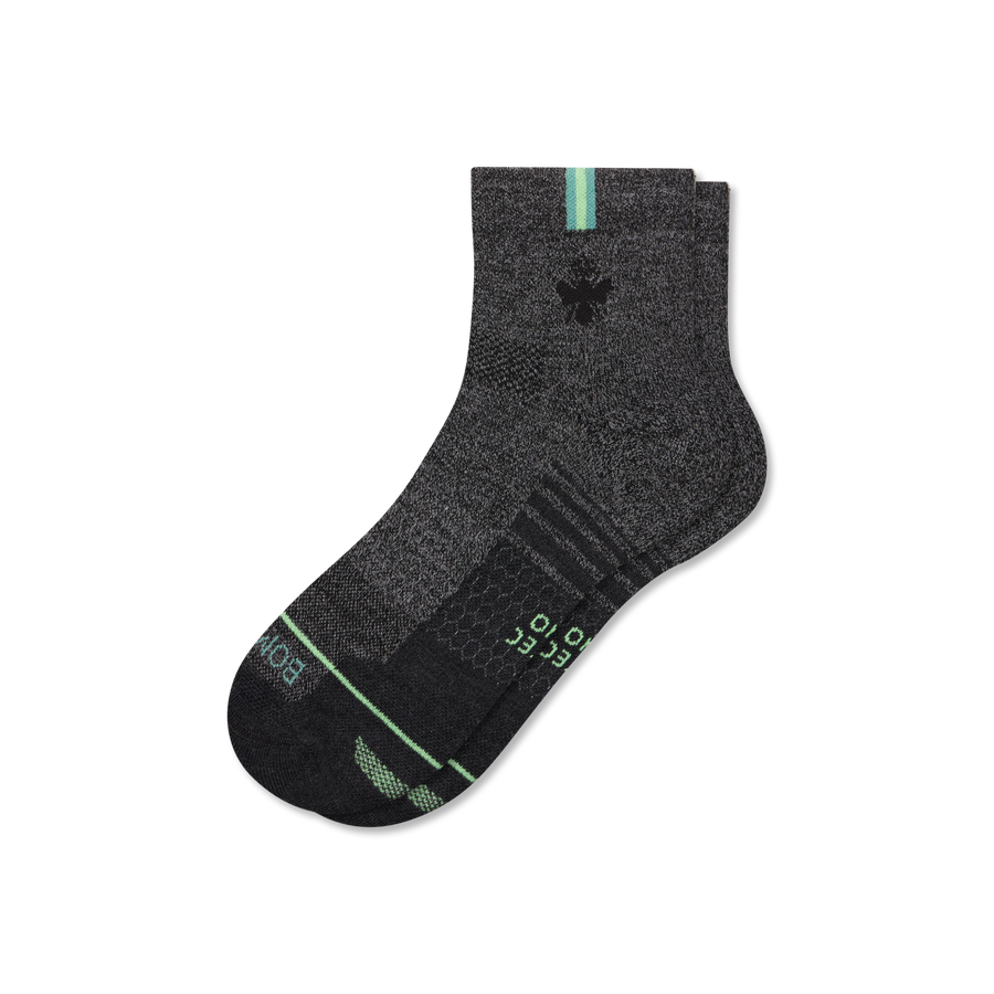 Women's Merino Wool Blend Run Quarter Socks - Daily Step