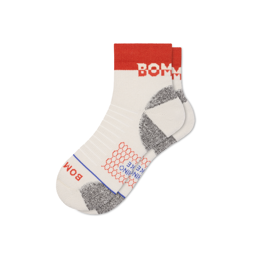 Men's Merino Wool Blend Hiking Quarter Socks - Simple Style