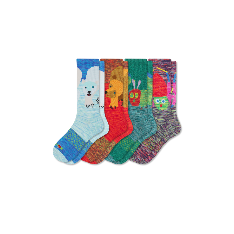 Adult Eric Carle Calf Sock 4-Pack - Soft Step