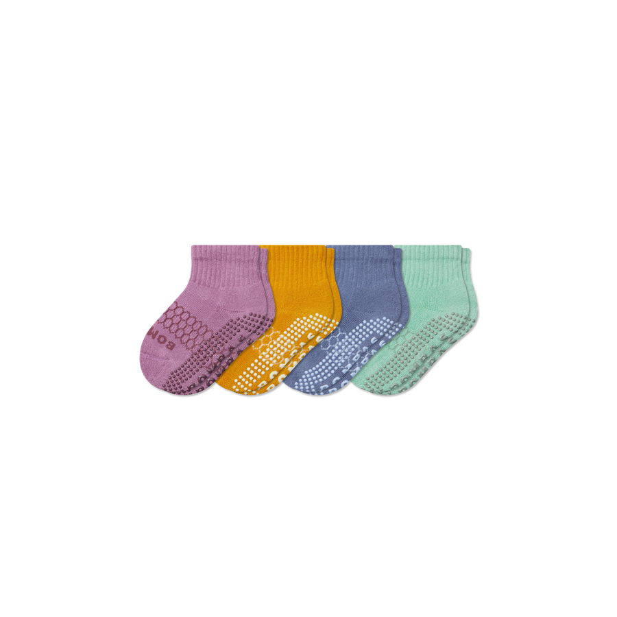 Toddler Solids Gripper Calf Sock 4-Pack - Fresh Choice
