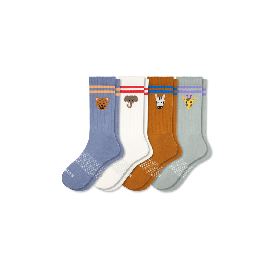 Women's Safari Stripe Calf Sock 4-Pack - Easy Choice