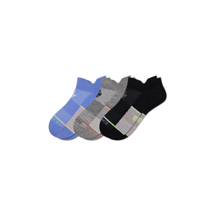 Men's Sport Merino Wool Blend Ankle Sock 3-Pack - Light Cushion