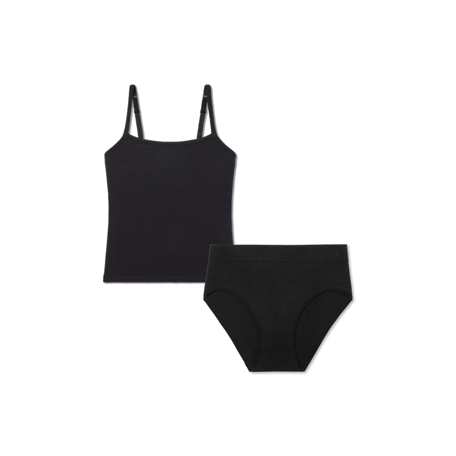Women's Built-In Bra Seamless Cami + High Rise Brief Pack - Weekend Comfort